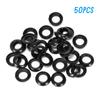 50 stk PVC Gummi Vikle Sjekk Ring Fiskestang Byggekomponenter for Fluespinner kastestenger