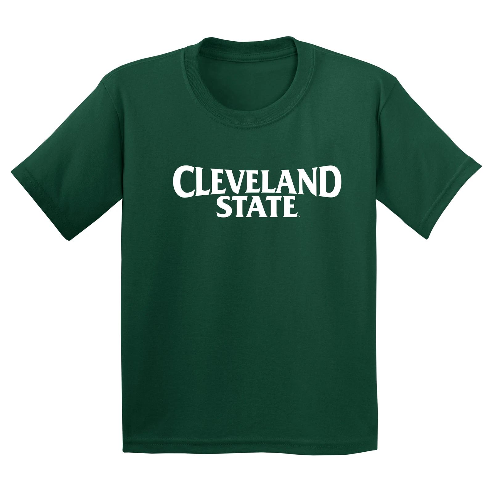 Cleveland State Vikings Basic Block Youth T Shirt - Forest 3XL