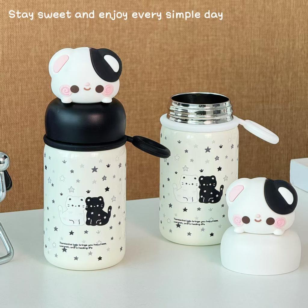 Internet celebrity popular ins feng shui cup girls high value thermos cup 1011 new ins stainless steel tea cup
