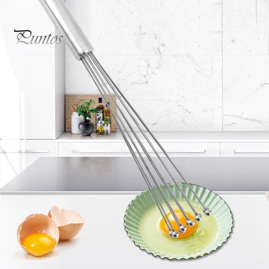 Sada šlehacích metly z nerezové oceli s vlnitými kuličkami 10palcový 12palcový nerezový Pohodlná rukojeť Snadno přenosný ruční šlehač Kuchyňské nástroje na pečení