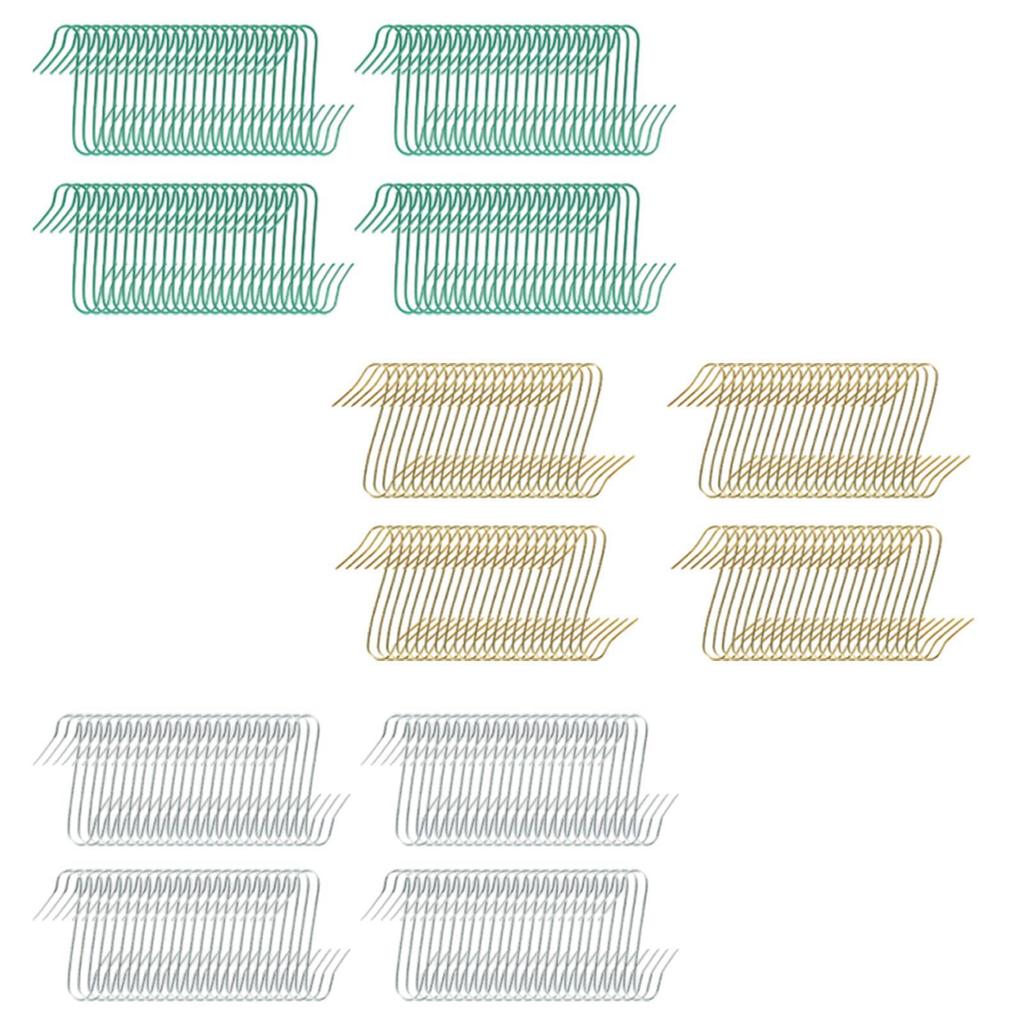 100x Christmas Tree Hooks Wreaths Holder Versatile Metal Christmas Tree Hangers for Xmas Office Valentine's Day Wedding Home