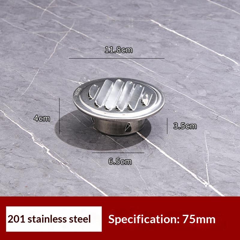 Air Vent Grille 75-200mm 201 Stainless Steel Waterproof Insect Proof Vent Cover for Exterior Wall Balcony Ventilation