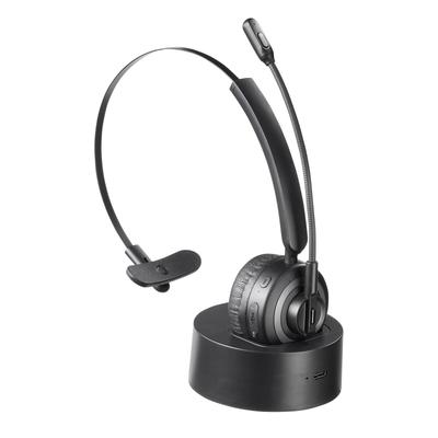 Sanwa Supply Ακουστικά Bluetooth με λειτουργία ακύρωσης θορύβου και φόρτιση (με βάση) MM-BTMH66BK