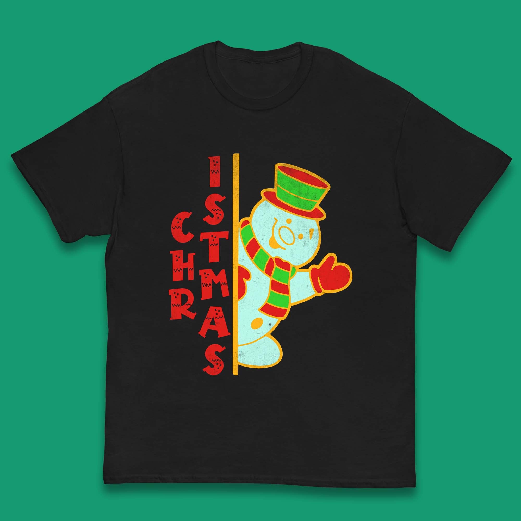 Christmas Snowman Kids T-Shirt 130