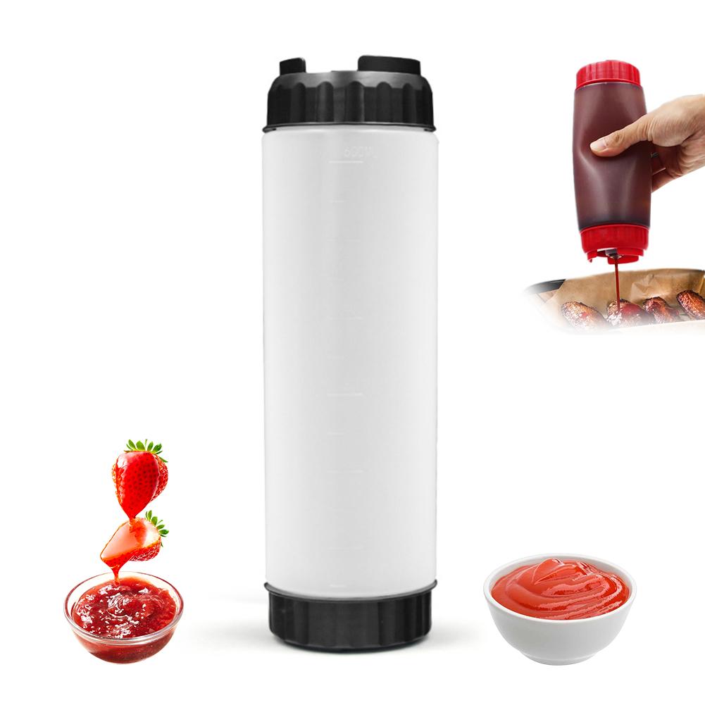 Small Squeeze Condiment Bottles with Nozzles Ketchup BBQ Sauces Olive Oil Bottle Dispenser Squeeze Sauce Bottle Kitchen Gadget