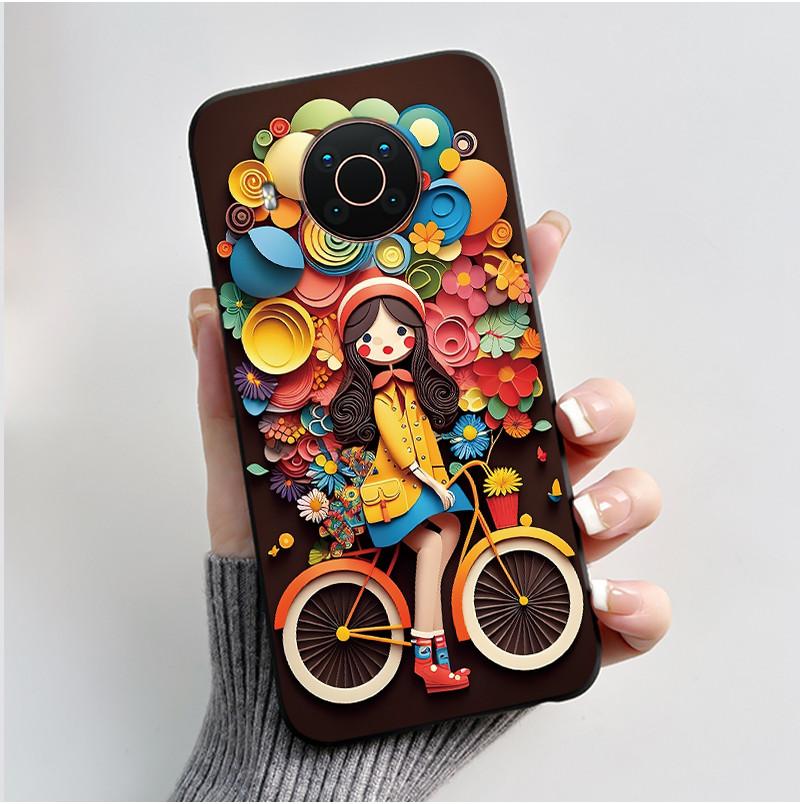 Viral Black Case For Nokia X20/Nokia X10 Fashion Dragon Kin Pattern Jelly Shell For Nokia X100 Shockproof Soft Cover