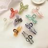Acryl strik krab clips voor vrouwen haai gelei transparante klauw clips schaar vorm klem haarspeld meisjes haar stijl accessoires