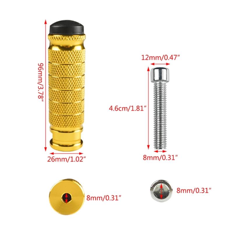 Motorcycle Foot Pegs Footpegs Footrests Foot Pedals Rests Aluminum Pedals Modification Rearset Footrests