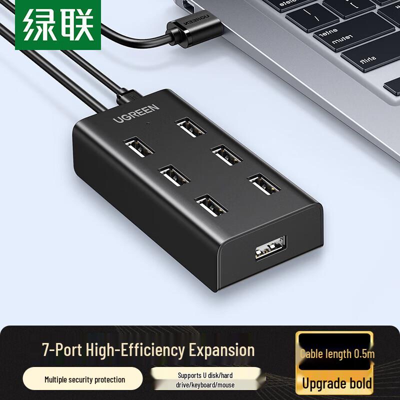 UGREEN 7-Port USB 2.0 Powered Hub