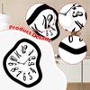 Wall Clock Decorative Easy To Read No Ticking Lightweight Irregular Acrylic Ornament for Bedroom