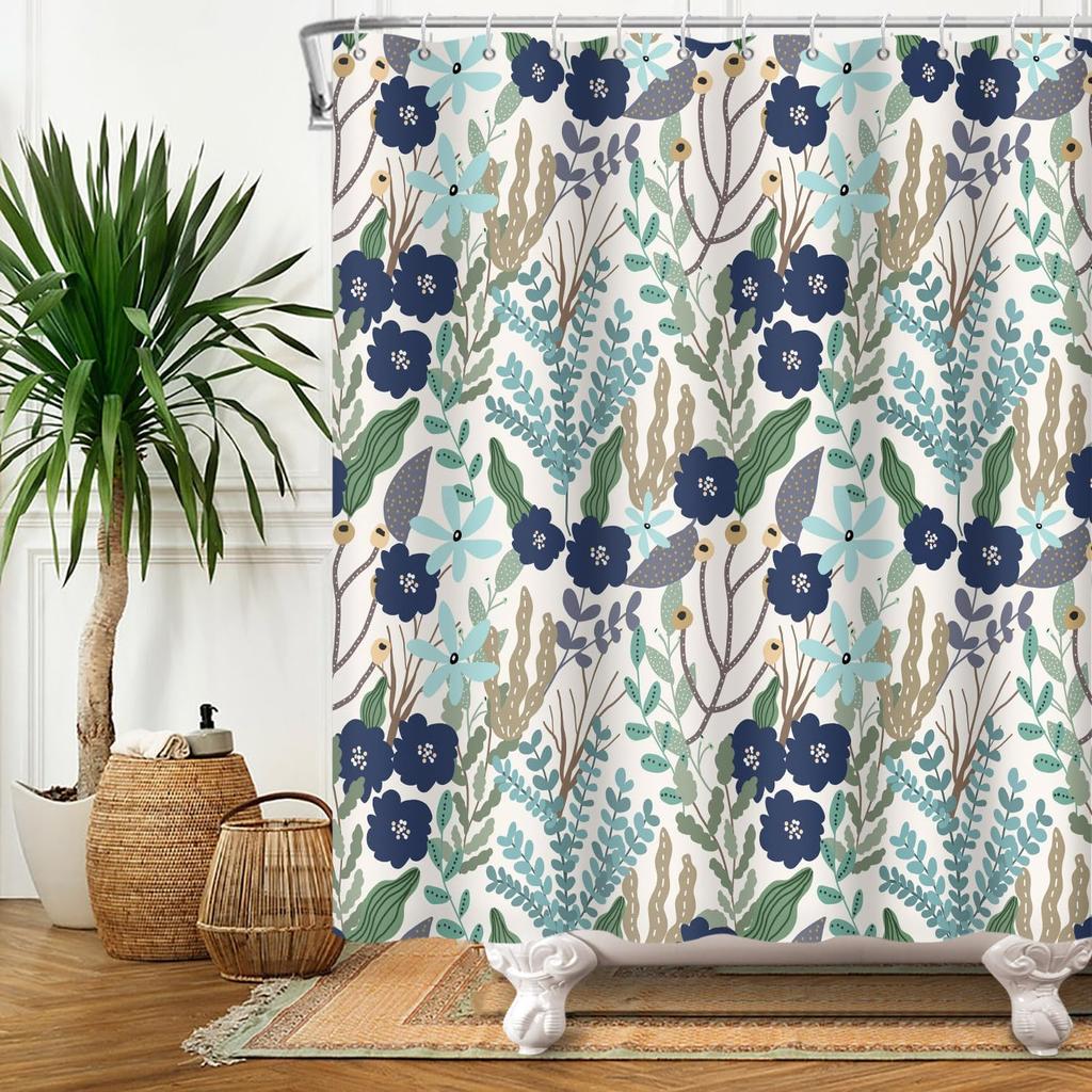 Red Cherry Shower Curtain Watercolor Aesthetic Shower Curtains For Bathroom Fruits Bath Bathroom Curtain Decor Spring Shower