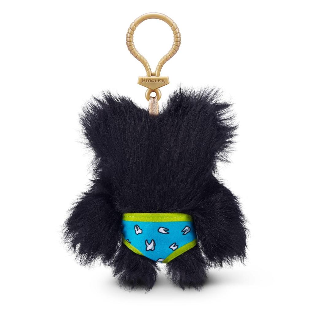 [Fuggler] Keyring Fuggler Keyring Badge Series Wide Eyed Weirdo - Black Wide Eye Black Keychain 15705K Authentic