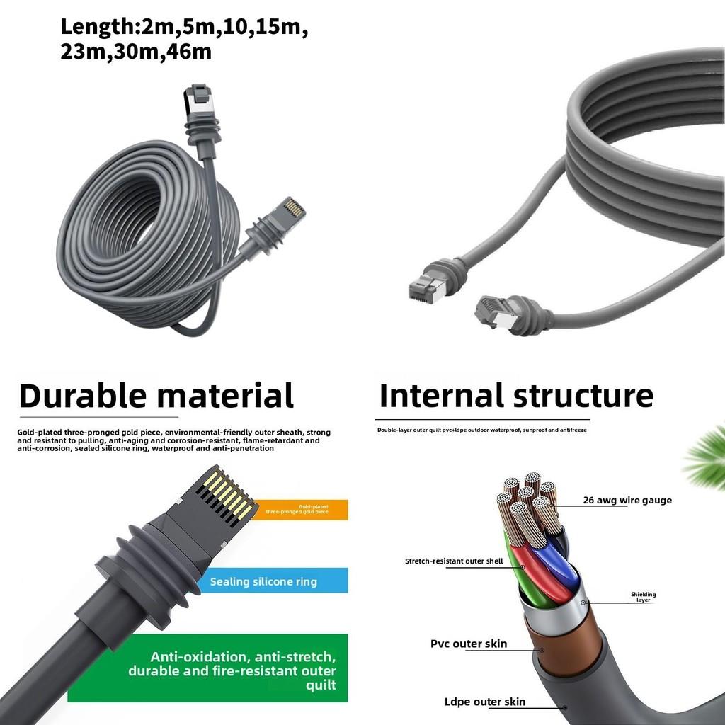 Starlink Gen 3 Ethernet Cable Pvc Shielded Data Line For Router Connection Outdoor Indoor Use