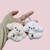 Cartoon Doll Dog Pendant Lace Bow Cute Dog DIY Knot Keychain Bag Pendant Couple Friend Student Birthday Gift