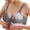 Women Front Buckle 36-44 B C Large Size Bras Solid Color Brassiere Wireless Bralette Seamless Mother Middle Aged Underwear Bra