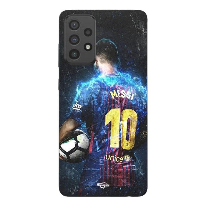 Coque de téléphone - MANIACASE - Samsung Galaxy A33 5g - Silicone TPU - Football Superstar - Noir