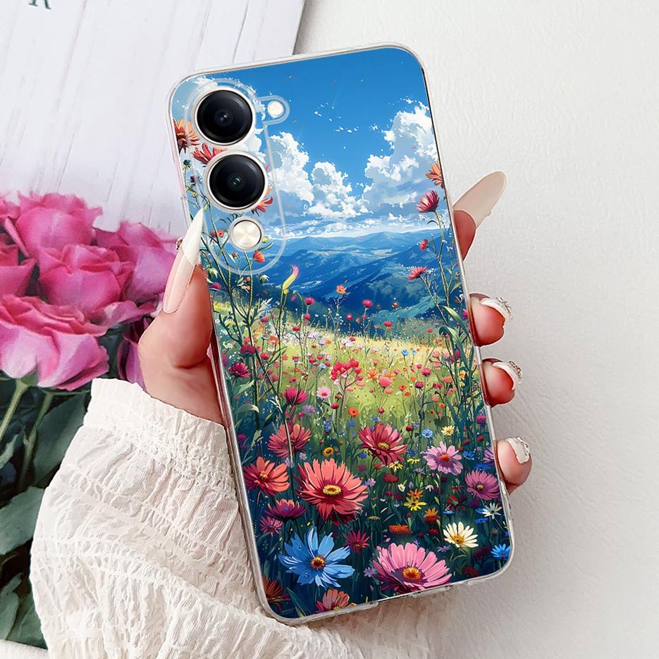 For Vivo Y04 4G Case V2430 Cute Cat White Lion King Painted Cover Soft Slim Phone Case For Vivo Y29s Y 29 s VivoY04 Fundas Coque