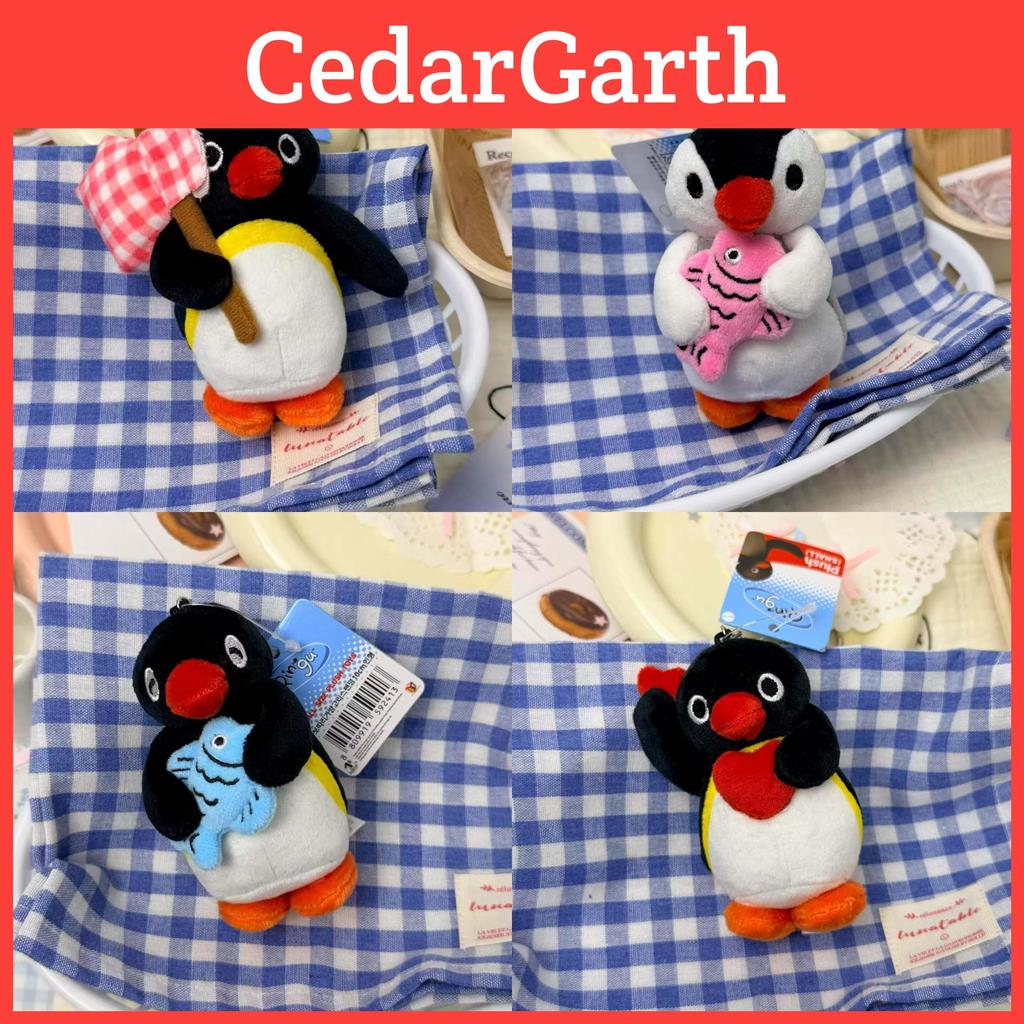 Porte-clés Peluche Pingouin Pingu Avec Rembourrage Doux en Coton PP Pour Décoration de Sac à Dos et Cadeau