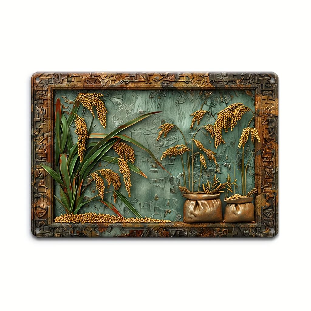 Vintage 3D Vegetables and Fruits Metal Tin Sign Plaque Decorative Plates for Farm Club Man Cave Bar Home Hotel Cafe Wall Decor