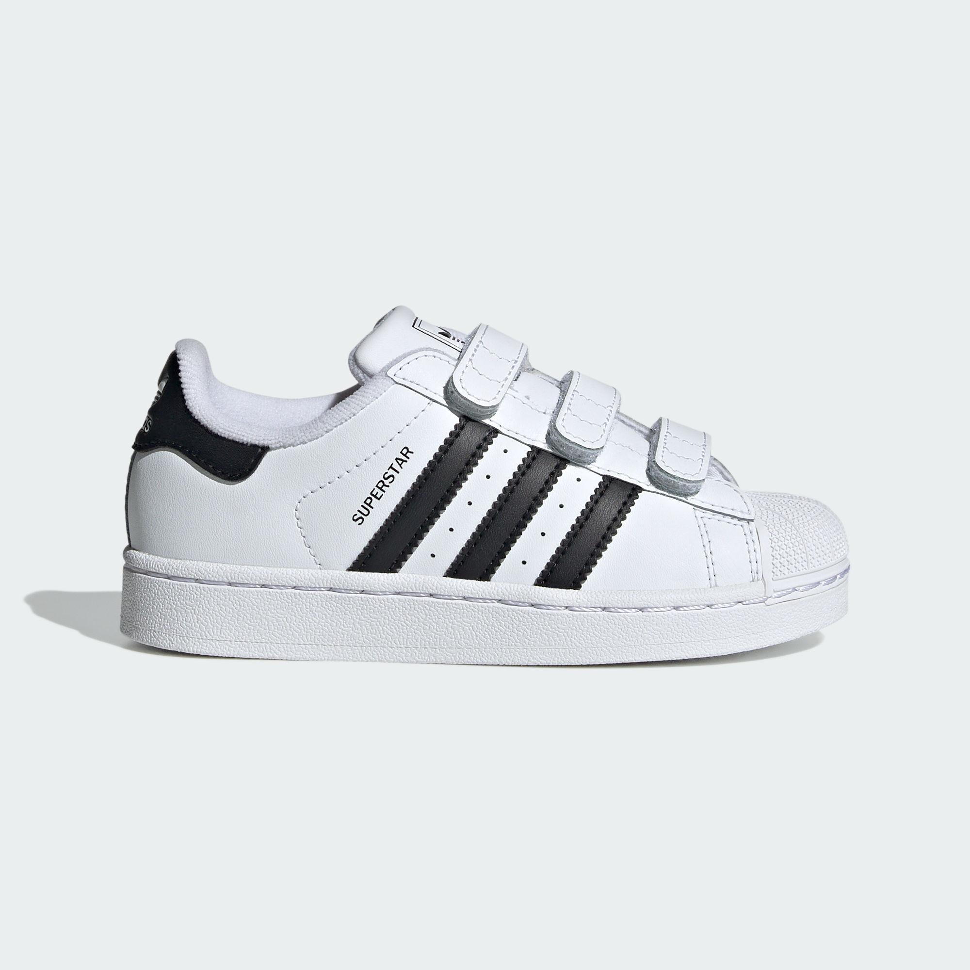 adidas Superstar II Comfort Closure Cloud White Core Black (PS) 33