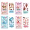 Sticker Relief 3D Gaufré Texture Gonflante Autocollants Cristal Empilés 3D Kawaii Fait Main DIY Cadeau Créatif Cadeau de Fête