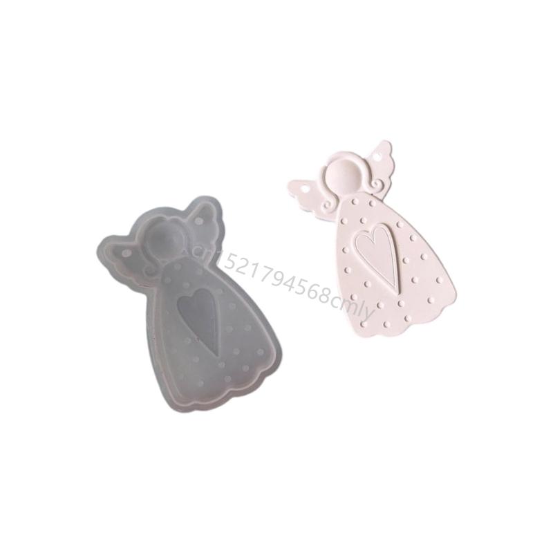 Artistic Angelic Silicone Mould Reusable Designs for Crafting Home Decoration Holiday Presents Hobbies Supplies 6XDE