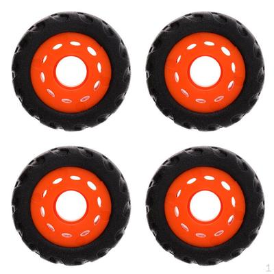 4 Piezas de Rueda de Goma PU Profesional Resistente al Desgaste para Longboard/Mountainboard