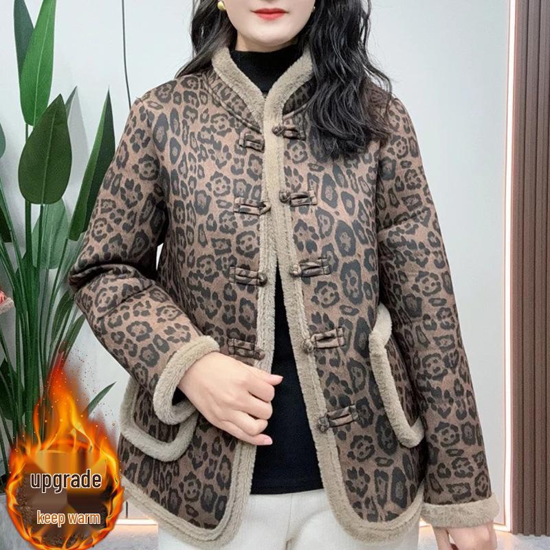 Chaqueta de Invierno Cálida con Forro Polar 2025 para Madres de Mediana Edad y Ancianas: Elegante, Grueso, a Prueba de Frío y Acogedor.