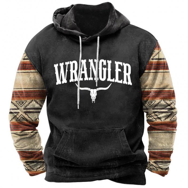 Men's 3D Print Hooded Sweatshirt - Autumn/Winter Collection with Drawstring & Pocket
