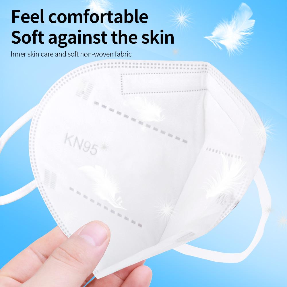 Health Protective KN95 Face Mask 5 Layer Filter Dust Port  Mascarillas FFP2 Nonwoven Health Protective N95 Mask Reusable Face