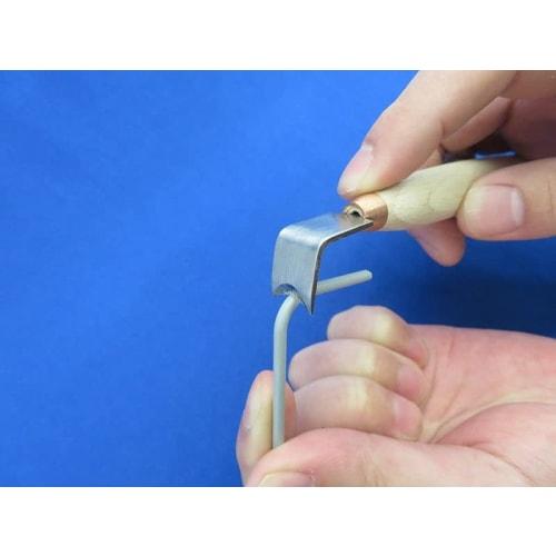 Shimomura Alec Shokunin Katagi Hoe-Shaped Mold Line Removal Pull Blade, El-Va (L-VA), Plastic Model Tool, AL-K188