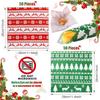 Christmas Wax Paper Sheets Festive Food Wrapping for Cookies Snacks Holiday Treats Baking Gifts Candy Packaging Supplies