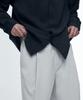 Musinsa Standard [Cooltandard] One-Pleat Wide Elastic Waist Slacks [Light Gray]