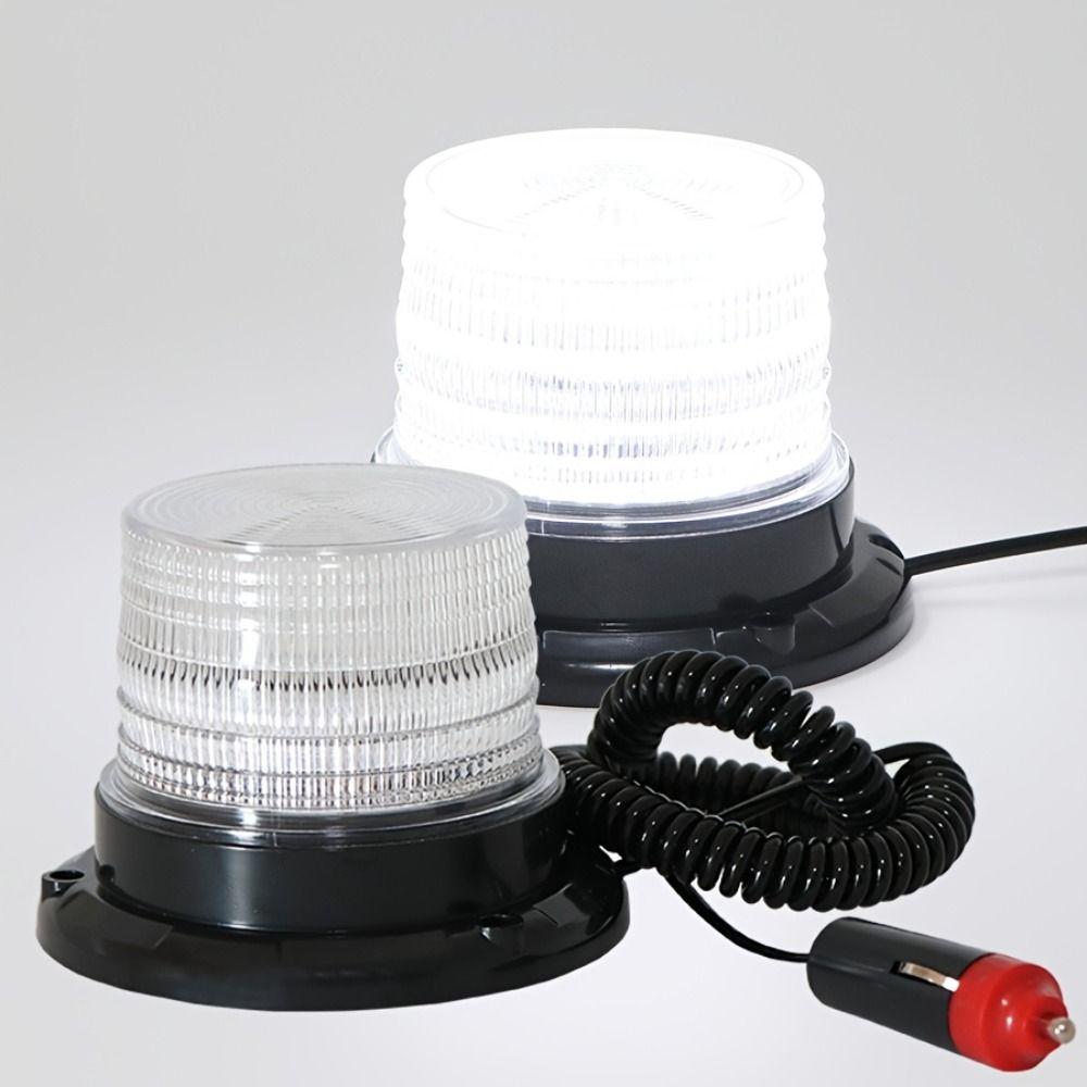12V Car Emergency LED Lights 24 LED LED Strobe Light Top Burst Flashing Light  School Bus Forklift