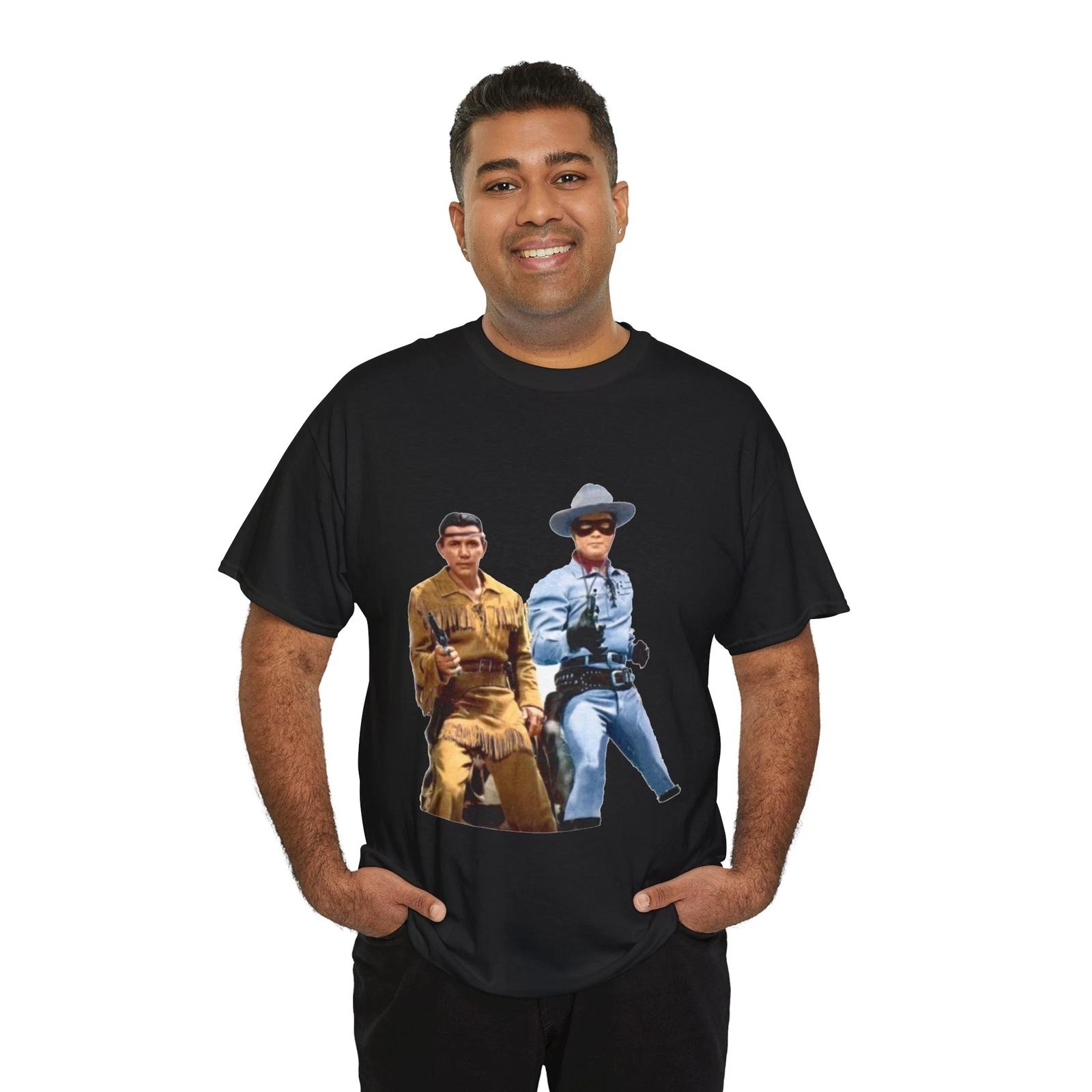 Lone Ranger and Tonto Unisex Heavy Cotton Shirt, Gun Rights L