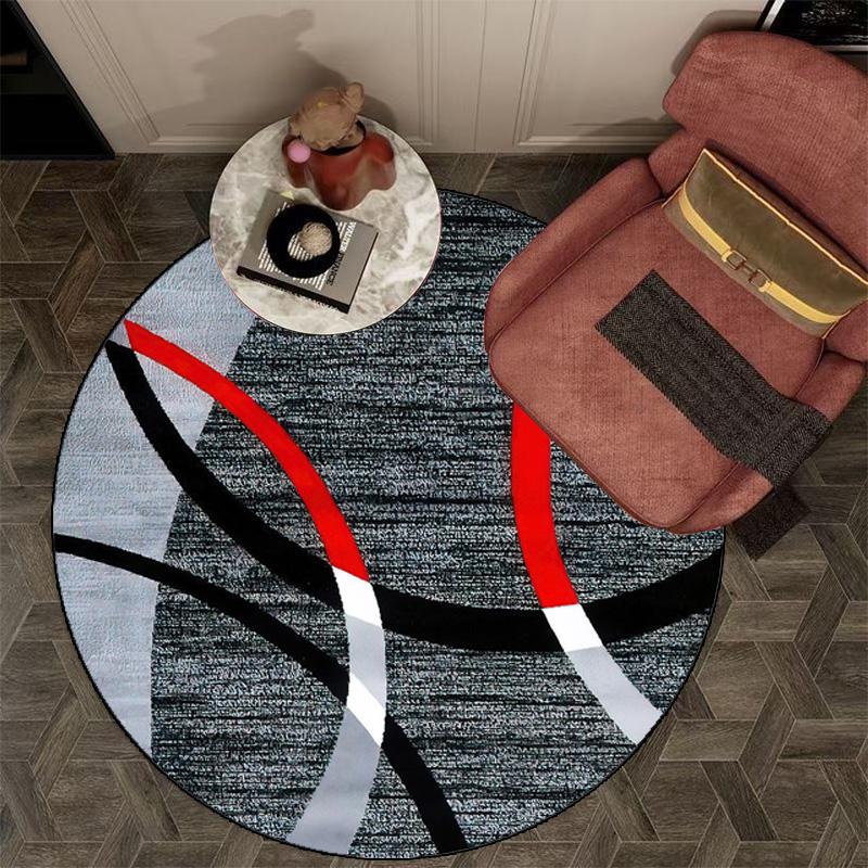 Modern Simple Round Carpet Living Room Sofa Mat Easy Clean Large Bedroom Decoration Home Rugs Washable Coffee Tables Floor Mat