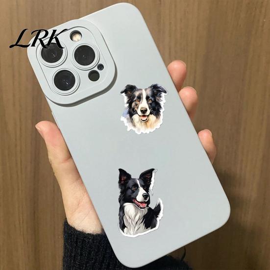 Personalized Laptop Accessories 50PCS Border Collie Stickers, Cute Dog Theme Decorative Waterproof Vinyl Decals for Journals And DIY Crafts