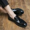 Fashion Trendy Men's Minimalist Design Style Casual Loafers Shoes Classic Black and White Driving Outdoor Party and Wedding Men's Shoes