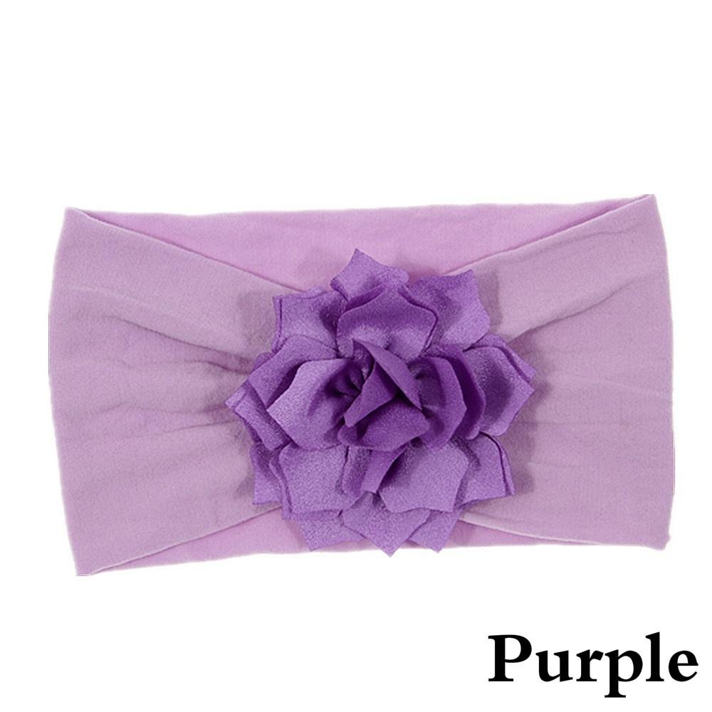 Lovely Baby Headband Turban Flower Newborn Baby Girl Elastic Hairband Hair Accessories