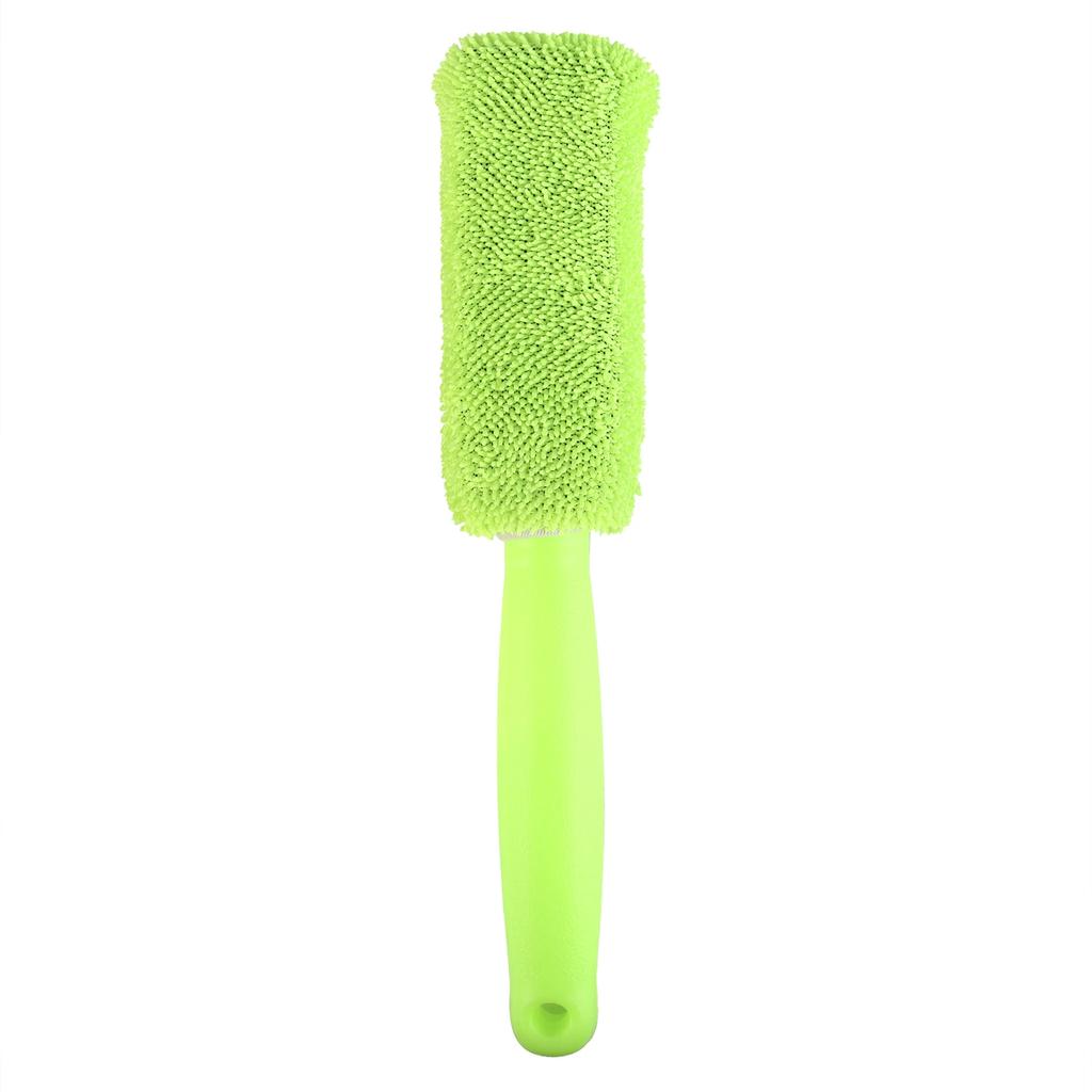 Car Wheel Wash Brush Portable Microfiber Tire Rim with Plastic Handle Auto Trunk Motorcycle Detailing Cleaning Accessories Tool