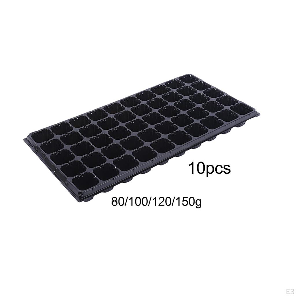 10 Pieces Nursery Seedling Trays Growing with Drain Holes Indoor Gardening Plant