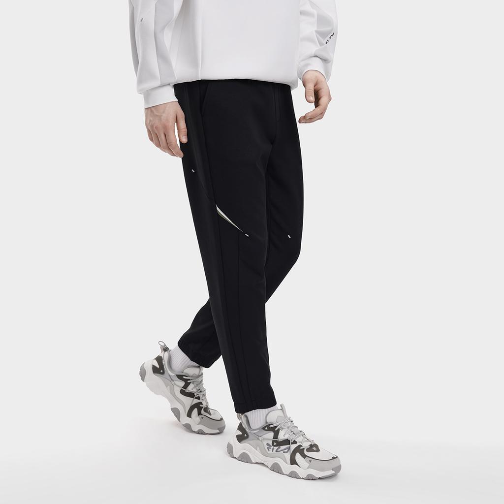 FILA Simple Casual Loose Knit Sports Pants Men Pants Deep-Black F11M339603F-BK