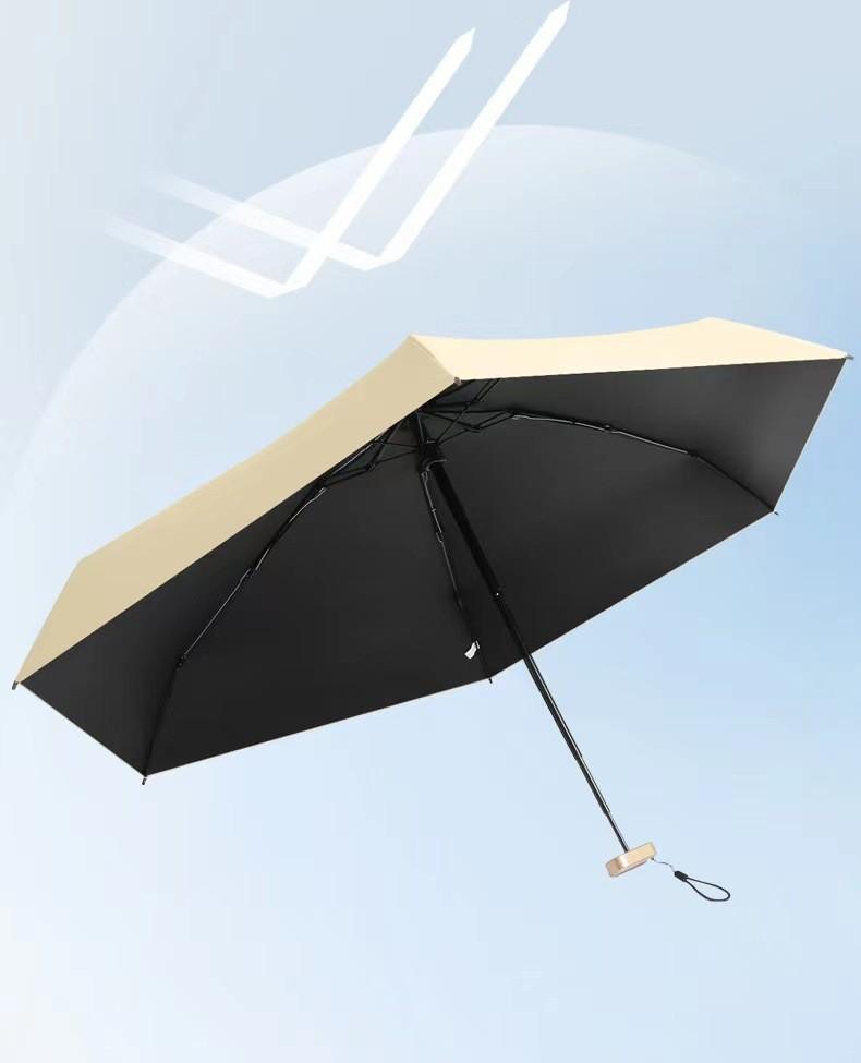 Mini fünffach faltbarer Schirm Sonnenschutz Sonnenschirm Sonnenschutz Anti-Ultraviolett klein und tragbar Herren und Damen Mode Sonne
