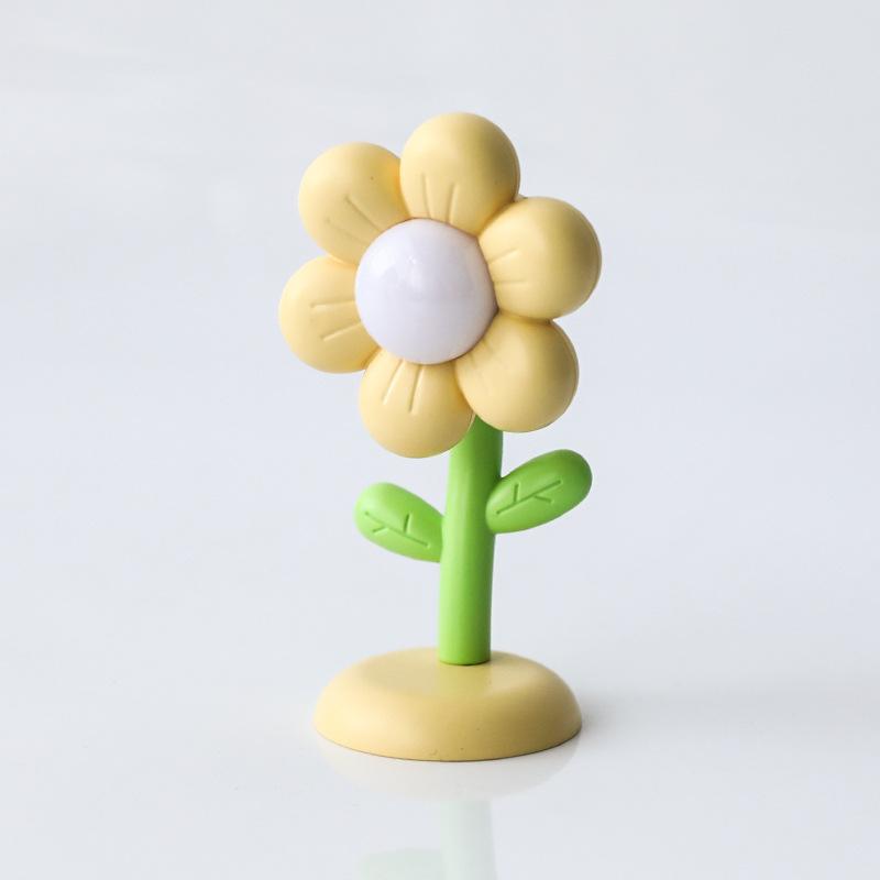 Mini Flower Cute Bedroom Nightlight Creative Nightstand Decoration Cream Glue DIY Nightlight Graduation Gift Lamp