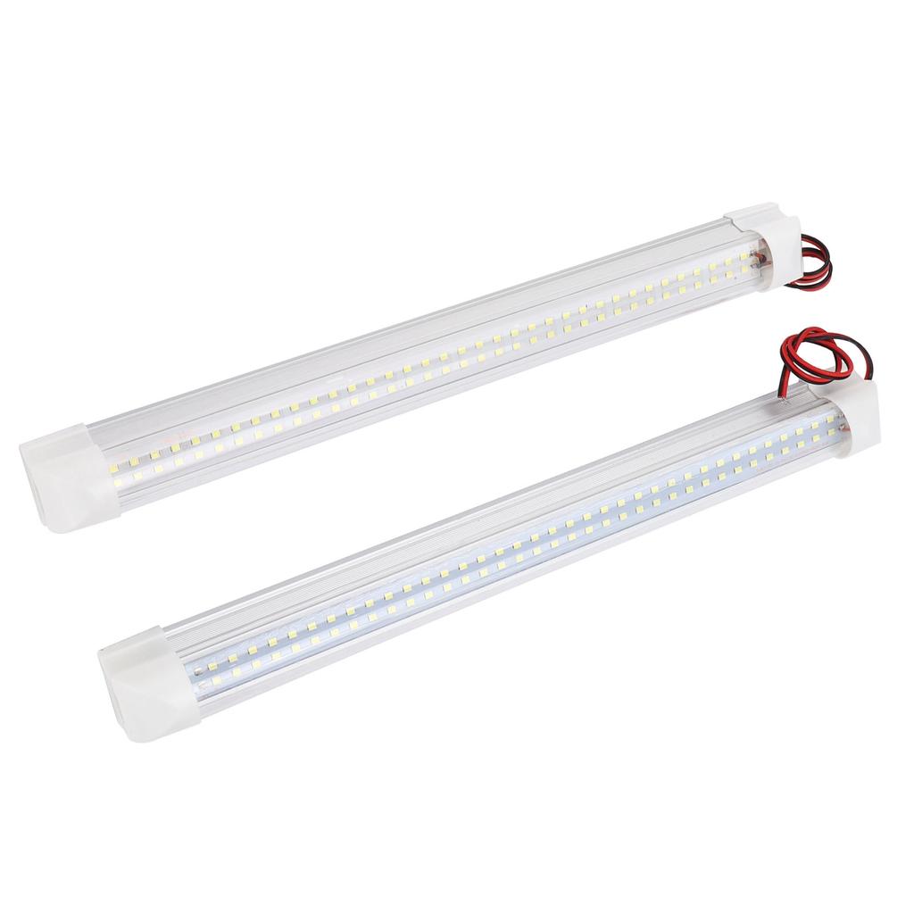 12V 72LED Interior Lamp Bar Strip White Light OnOff Switch for Car Van Truck Trailer Ship Caravan