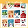 Christmas Card Festive Kit Party Planning Props With Stickers Envelopes And