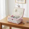 Print Design Sewing Basket Mending Storage Sewing Kit Tools Sewing Organizer Box  Household Storage