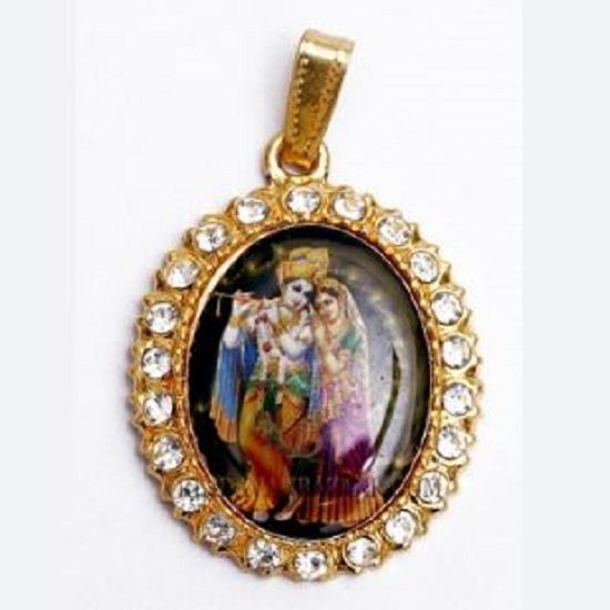 

@ Indian Traditional Shri Radha Krishna Pendent Without Chain For Unisex M471 Zr925-60%Off