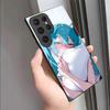Japanese Two-dimensional Yuan Samsung S25ULtra High-transparency Glass Mobile Phone Case A71 Hatsune S20 + Soft Sister A53 Protective Case
