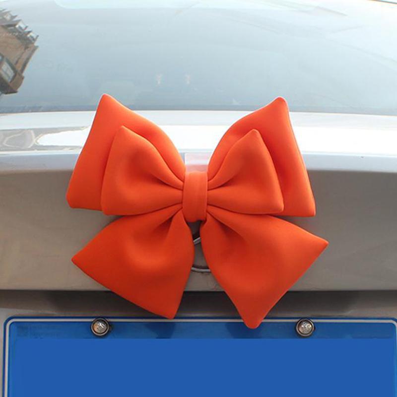 1 Piece Bow Styling Women Cycling Electric Bike Car Accessories Motorcycle Helmet Butterfly Knot Full Face Off Road Helmet Decor